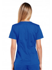 Blouse médicale Femme, Cherokee, collection "Core Stretch" (4710) bleu royal dos