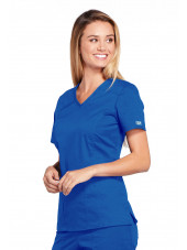Blouse médicale Femme, Cherokee, collection "Core Stretch" (4710) bleu royal droite