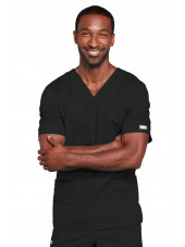 Blouse médicale Unisexe Cherokee, collection "Core Stretch" (4725) noir face