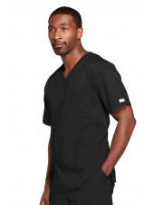 Blouse médicale Unisexe Cherokee, collection "Core Stretch" (4725) noir gauche
