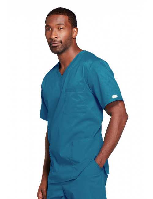 Blouse médicale Unisexe Cherokee, collection "Core Stretch" (4725) vert caraibe gauche