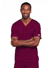 Blouse médicale Unisexe Cherokee, collection "Core Stretch" (4725) bordeaux face
