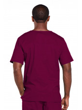 Blouse médicale Unisexe Cherokee, collection "Core Stretch" (4725) bordeaux dos