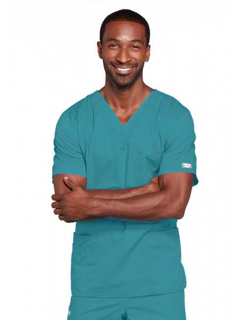 Blouse médicale Unisexe Cherokee, collection "Core Stretch" (4725) teal blue face