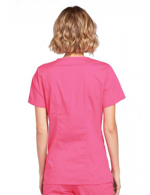Blouse médicale Femme, Cherokee, collection "Core Stretch" (4728) rose dos