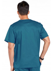 Blouse médicale 1 poche Homme Cherokee, collection "Core stretch" (4743) vert caraibe dos