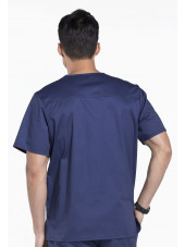 Blouse médicale 1 poche Homme Cherokee, collection "Core stretch" (4743) marine dos