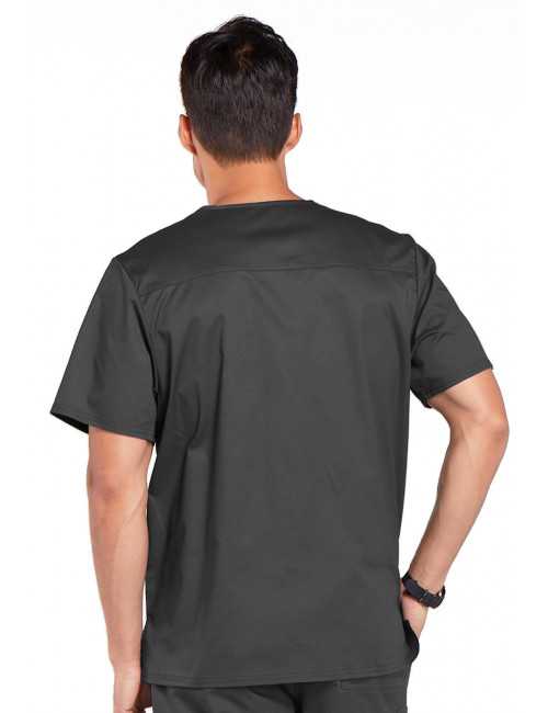 Blouse médicale 1 poche Homme Cherokee, collection "Core stretch" (4743) gris dos