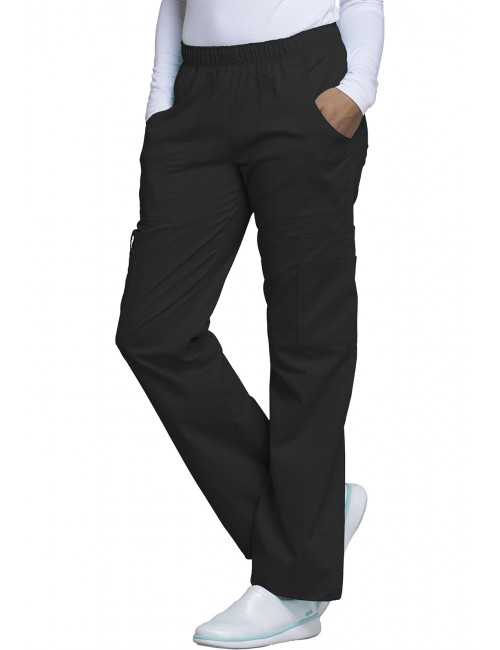 Pantalon médical Femme Cherokee, Collection "Core Stretch" (4005) noir face