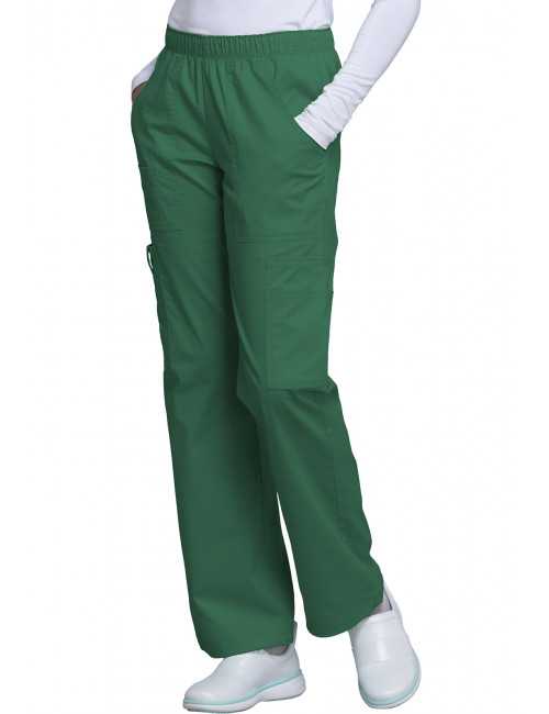 Pantalon médical Femme Cherokee, Collection "Core Stretch" (4005) vert chirurgien droite