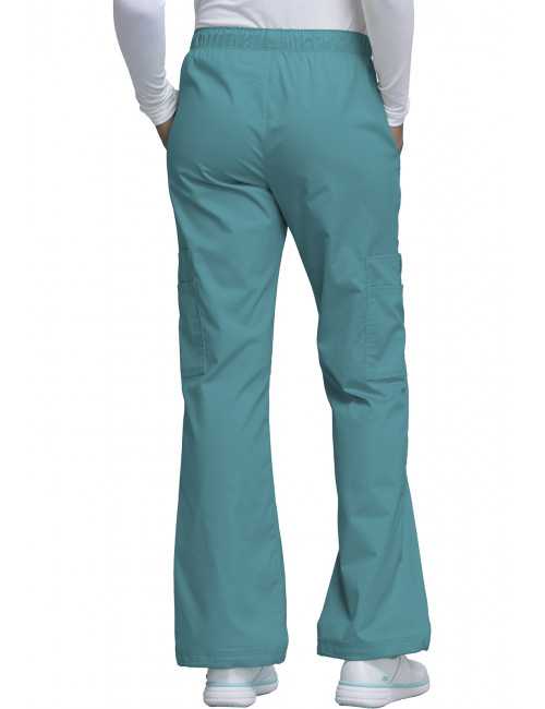 Pantalon médical Femme Cherokee, Collection "Core Stretch" (4005) teal blue dos
