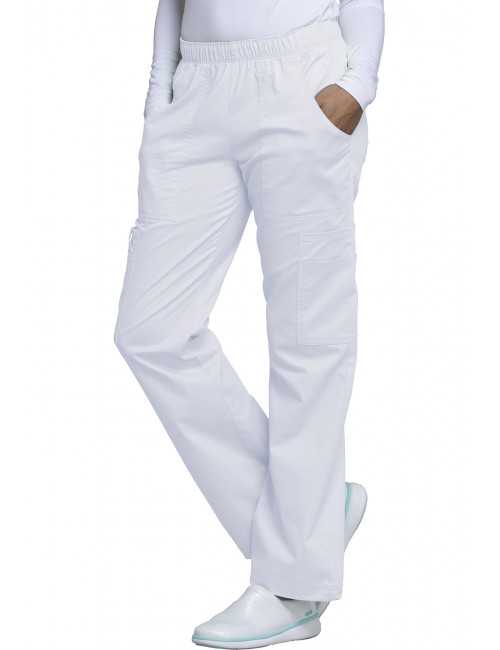 Pantalon médical Femme Cherokee, Collection "Core Stretch" (4005) blanc face