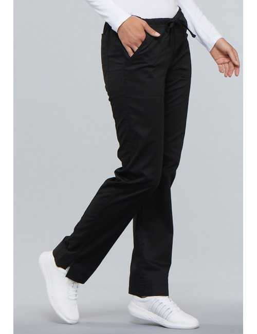 Pantalon médical Femme Cherokee, Collection "Core Stretch" (4203) noir gauche