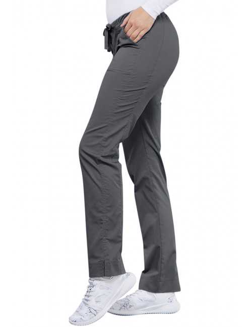 Pantalon médical Femme Cherokee, Collection "Core Stretch" (4203) gris droite