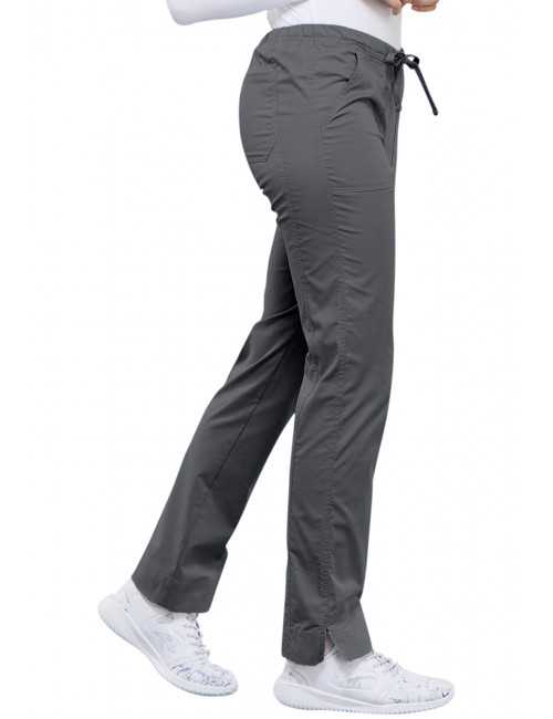 Pantalon médical Femme Cherokee, Collection "Core Stretch" (4203) gris gauche