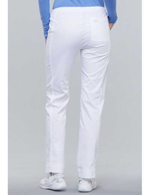 Pantalon médical Femme Cherokee, Collection "Core Stretch" (4203) blanc dos