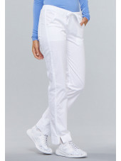 Pantalon médical Femme Cherokee, Collection "Core Stretch" (4203) blanc gauche