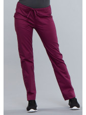 Pantalon médical Femme Cherokee, Collection "Core Stretch" (4203) bordeaux face