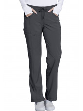 Pantalon médical élastique Femme Antimicrobien, Cherokee, Collection "Infinity" (1123A) gris face