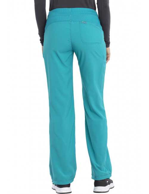 Pantalon médical élastique Femme Antimicrobien, Cherokee, Collection "Infinity" (1123A) teal blue dos