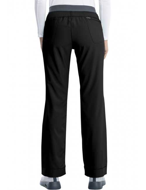 Pantalones elásticos médicos antimicrobianos para mujeres, Cherokee, Colección "Infinity" (1124A)