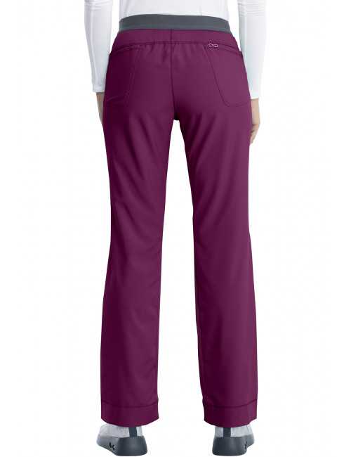 Pantalones elásticos médicos antimicrobianos para mujeres, Cherokee, Colección "Infinity" (1124A)