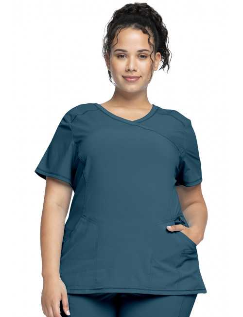 Blouse Médicale Femme Antibactérienne Cherokee, Collection "Infinity" (2625A) vert caraibe face