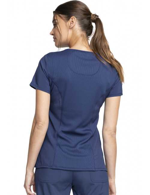 Blouse Médicale Femme Antibactérienne Cherokee, Collection "Infinity" (2625A) bleu marine dos