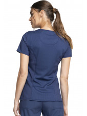 Blouse Médicale Femme Antibactérienne Cherokee, Collection "Infinity" (2625A) bleu marine dos