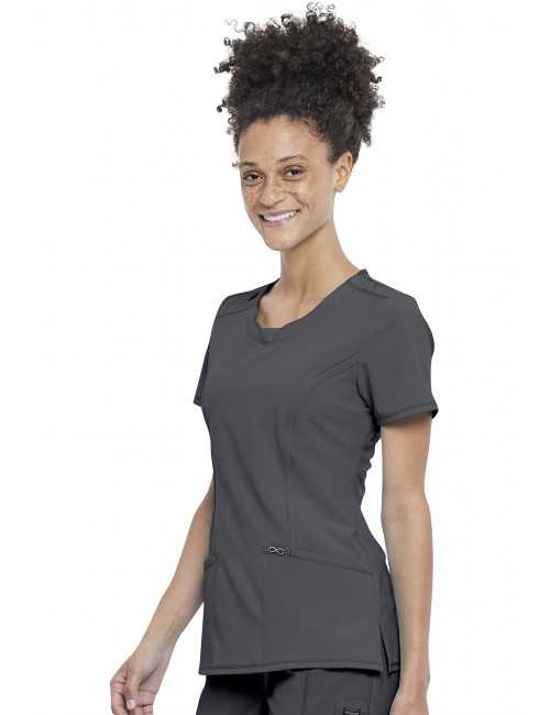 Women's Antimicrobial Medical Gown Round Neck, Cherokee, "Infinity" Collection (2624A)