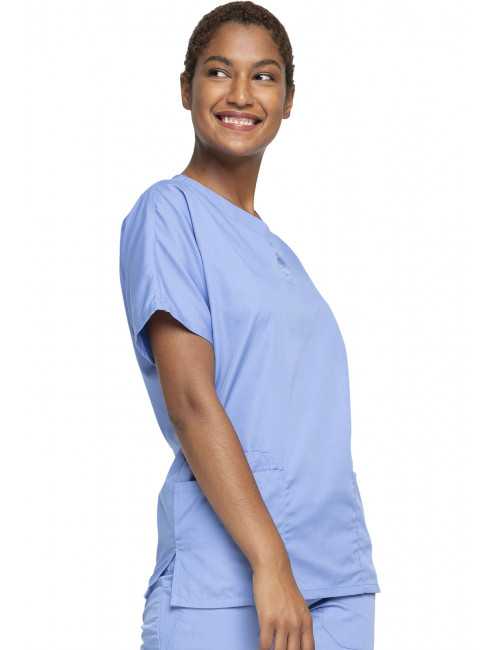 Blouse médicale Femme, 2 poches, Cherokee Workwear Originals (4700) bleu ciel face