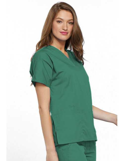 Blouse médicale Femme, 2 poches, Cherokee Workwear Originals (4700) vert chirurgien droite