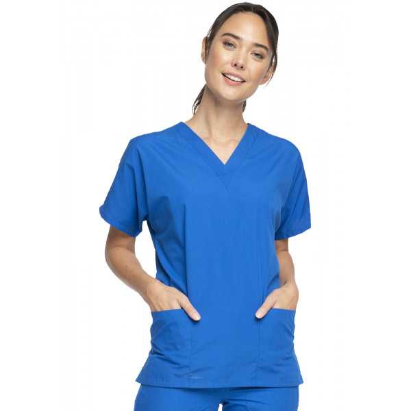 Blouse médicale Femme, 2 poches, Cherokee Workwear Originals (4700) bleu royal face