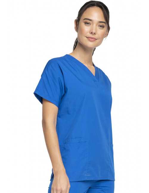 Blouse médicale Femme, 2 poches, Cherokee Workwear Originals (4700) bleu royal gauche