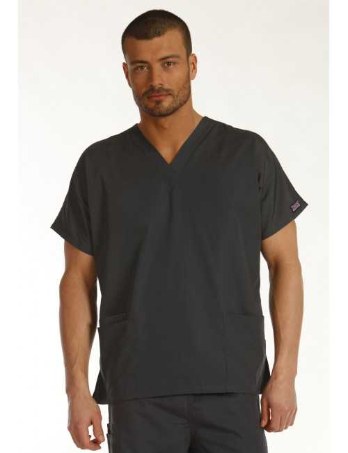 Blouse médicale Homme, 2 poches, Cherokee Workwear Originals (4700) gris vue modele coté
