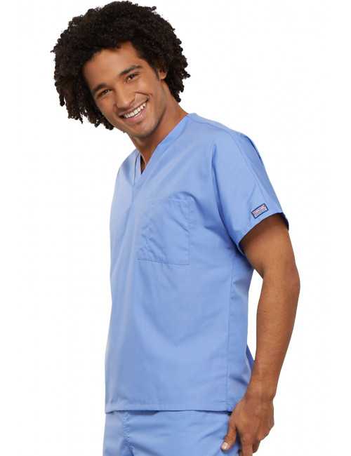 Blouse médicale Homme, 1 poche, Cherokee Workwear Originals (4777) bleu ciel droite