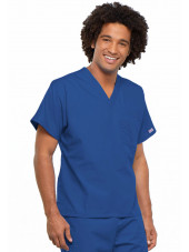 Blouse médicale Homme, 1 poche, Cherokee Workwear Originals (4777) bleu royal gauche