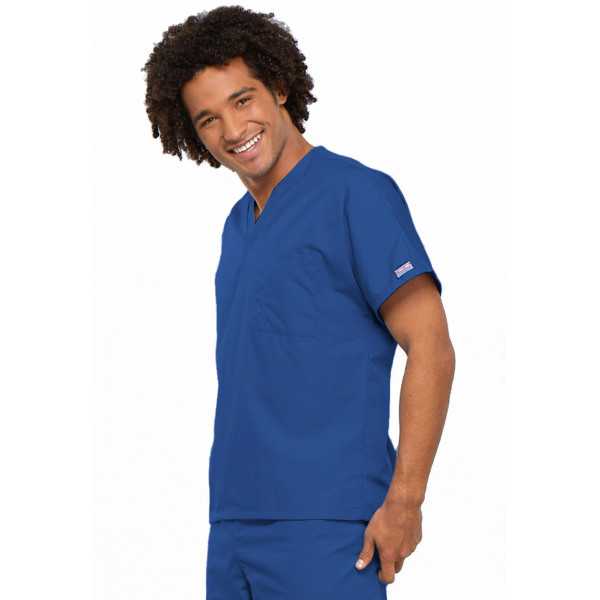 Blouse médicale Homme, 1 poche, Cherokee Workwear Originals (4777) bleu royal droite
