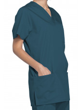 Blouse médicale Femme, 3 poches, Cherokee Workwear Originals (4876) vert caraibe gauche