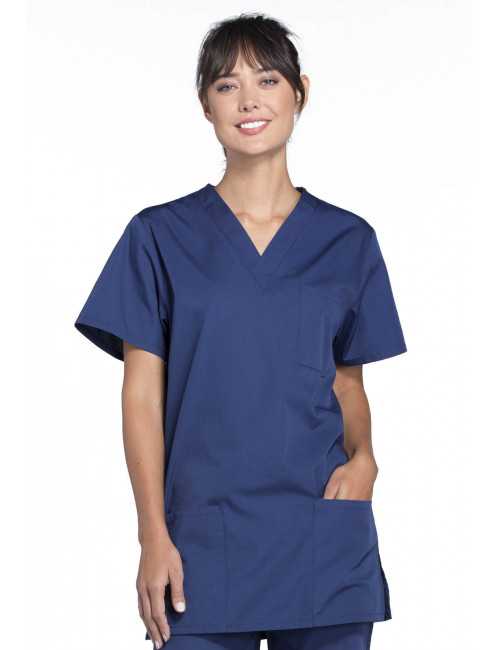 Blouse médicale Femme, 3 poches, Cherokee Workwear Originals (4876) bleu marine face