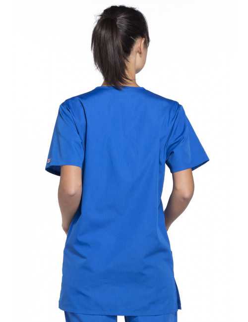 Blouse médicale Femme, 3 poches, Cherokee Workwear Originals (4876) bleu royal dos