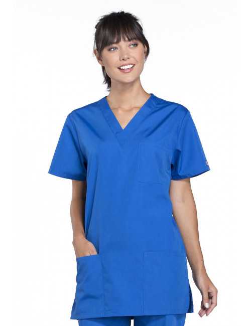 Blouse médicale Femme, 3 poches, Cherokee Workwear Originals (4876) bleu royal face