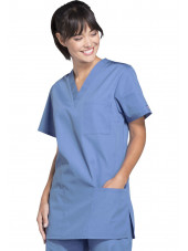 Bata médica para mujer, 3 bolsillos, Cherokee Workwear Originals (4876)