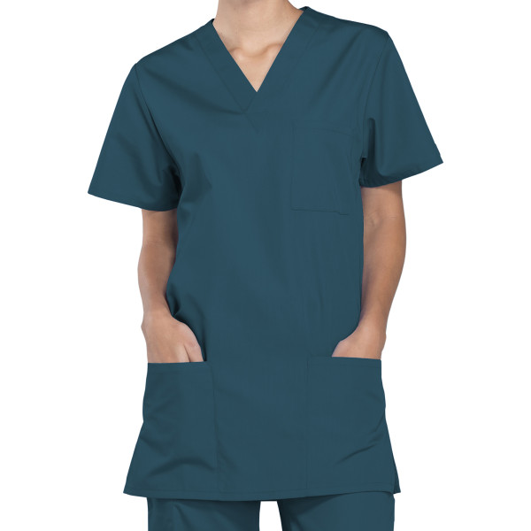 Bata médica para mujer, 3 bolsillos, Cherokee Workwear Originals (4876)