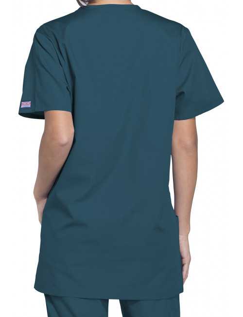 Bata médica para mujer, 3 bolsillos, Cherokee Workwear Originals (4876)