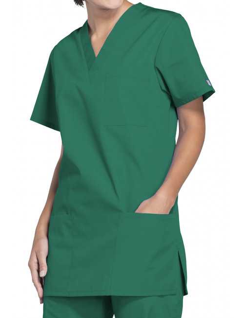 Blouse médicale Femme, 3 poches, Cherokee Workwear Originals (4876) vert chirurgien droite