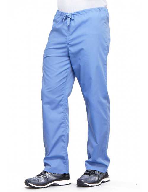 Pantalon médical cordon Unisexe, Cherokee Workwear Originals (4100) bleu ciel droite