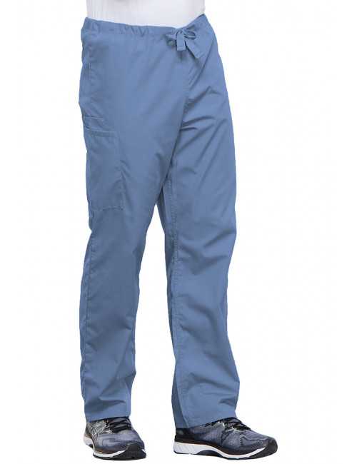 Pantalon médical cordon Unisexe, Cherokee Workwear Originals (4100) bleu ciel face