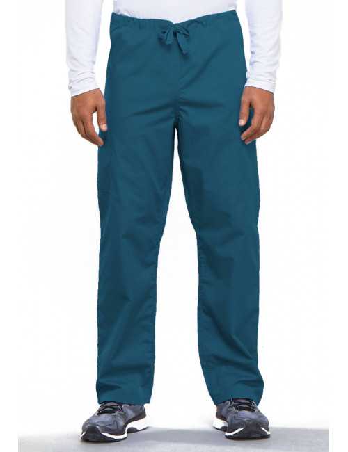 Pantalon médical cordon Unisexe, Cherokee Workwear Originals (4100) vert caraibe gauche