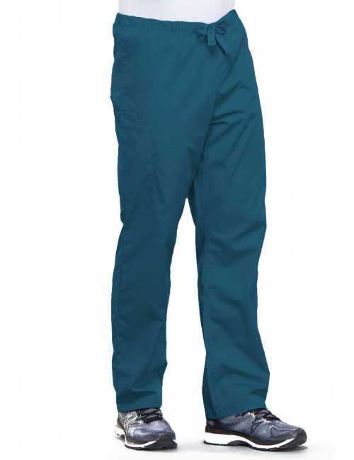 Pantalon médical cordon Unisexe, Cherokee Workwear Originals (4100) vert caraibe face